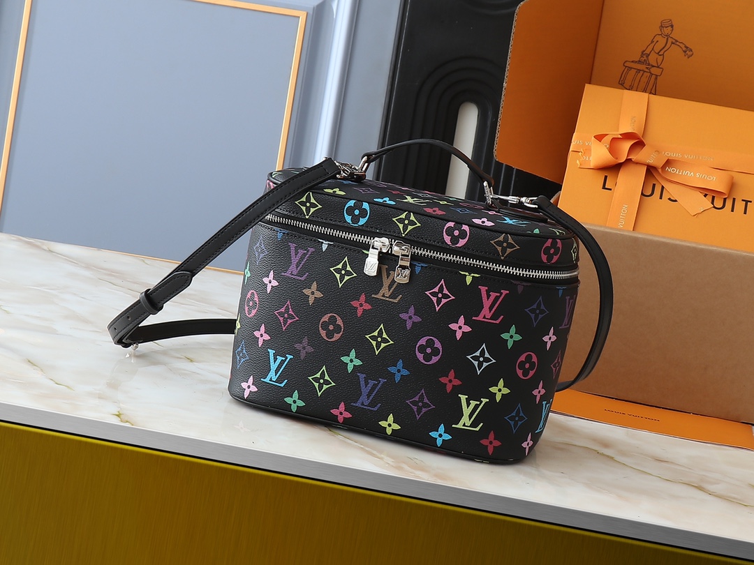 LV Pillow Speedy Handbag Monogram Canvas Model M21061 Gold Hardware Office